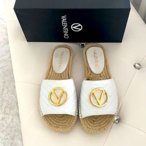 Mario Valentino espadrille slides